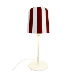 Gry bordlampe  - Dark Red striber 