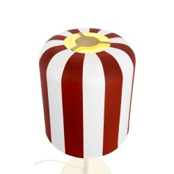 Gry bordlampe  - Dark Red striber 