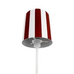 Gry bordlampe  - Dark Red striber 