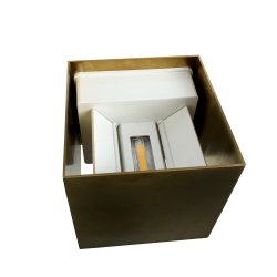 Venus 10x10 Messing vglampe indendrs