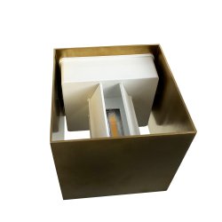 Venus 10x10 Messing vglampe indendrs