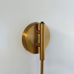 Futura sort/ messing bue vglampe