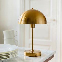 Stockholm LED bordlampe Antik messing - Version 2.0