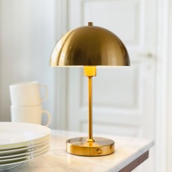 Stockholm LED bordlampe Antik messing - Version 2.0