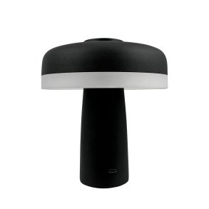 Porter matt black LED table lamp