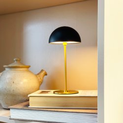 ALONG LED Mini Table Lamp black/brass 1 pc