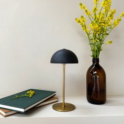 ALONG LED Mini Table Lamp black/brass 1 pc