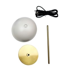 ALONG LED Minibordlampe beige/messing 1 stk.