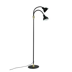 Lilje Floor lamp black / brass 