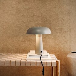 Iris grey table lamp