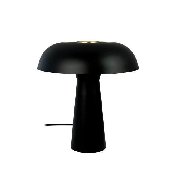 Iris matt black table lamp