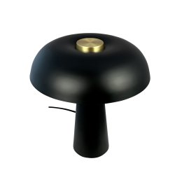 Iris matt black table lamp