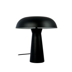 Iris matt black table lamp