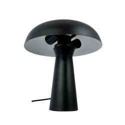 Iris matt black table lamp