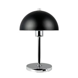 Malm schwarz/chrom LED Tischleuchte wiederaufladbar