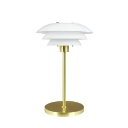 DL20 LED Opal/ Brass rechargeable table lamp
