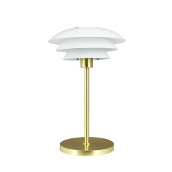 DL20 LED Opal/ Brass rechargeable table lamp