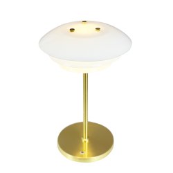 DL20 LED Opal/ Brass rechargeable table lamp