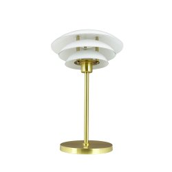 DL20 LED Opal/ Brass rechargeable table lamp