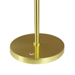 DL20 LED Opal/ Brass rechargeable table lamp