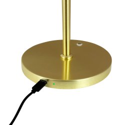 DL20 LED Opal/ Brass rechargeable table lamp