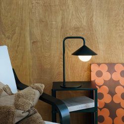 Nova udendrs bordlampe med lyskugle og fjernbetjening