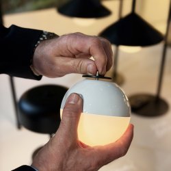 Nova outdoor garden spike with light ball and remote control