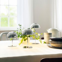 ALONG LED Minibordlampe Krom 3 stk. st