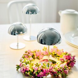 ALONG LED Minibordlampe Krom 3 stk. st