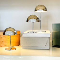 ALONG LED Minibordlampe Krom 3 stk. st