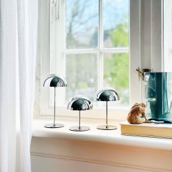 ALONG LED Minibordlampe Krom 3 stk. st