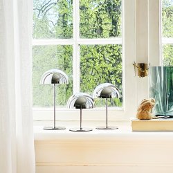 ALONG LED Minibordlampe Krom 3 stk. st