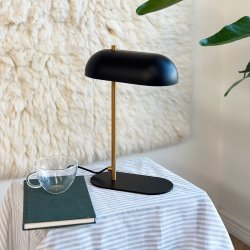 Arch Mini Tischlampe, schwarz / Messing