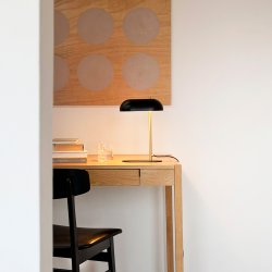 Arch Mini Tischlampe, schwarz / Messing