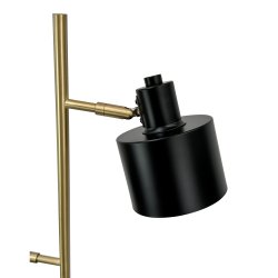 Ocean Sort/ messing gulvlampe