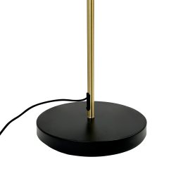 Ocean Sort/ messing gulvlampe