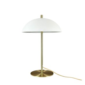 Globus Table Lamp Beige/ Brass