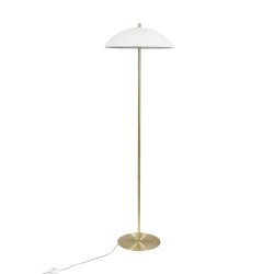 Globus Floor Lamp Beige/ Brass