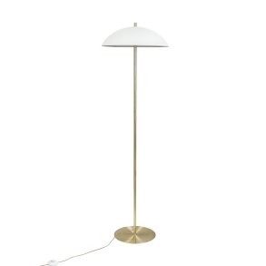 Globus Floor Lamp Beige/ Brass