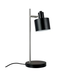 Ocean Sort/ Brstet stl Bordlampe