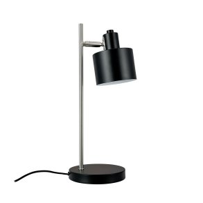 Ocean Black/ Gebrsteter Stahl Tischlampe