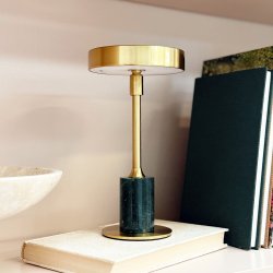 Starlight Mini LED brass and green marble