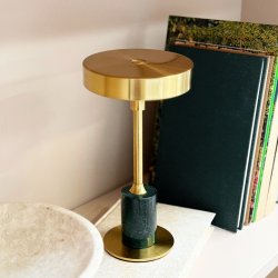 Starlight Mini LED brass and green marble