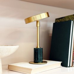 Starlight Mini LED brass and green marble