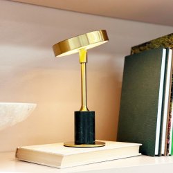 Starlight Mini LED brass and green marble