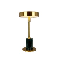 Starlight Mini LED brass and green marble