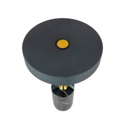 Starlight LED wiederaufladbare Tischlampe Messing mit schwarzem Marmor
