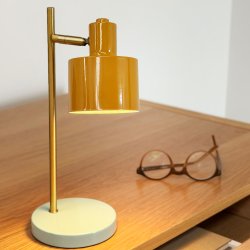 Ocean mini LED rechargeable table lamp curry/turquoise