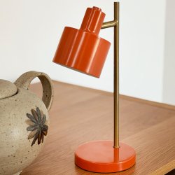 Ocean mini LED rechargeable table lamp orange