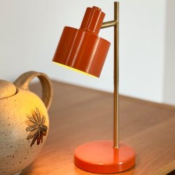 Ocean mini LED rechargeable table lamp orange